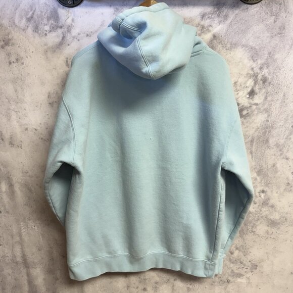Pleasures Hoodie Sweatshirt Mens Large 24.5x26.5 Lite Blue Skate Streetwear - Picture 2 of 15